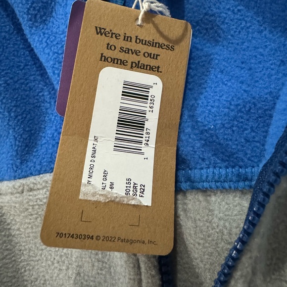 Patagonia Baby Micro D snap jacket size 3-6 months - Picture 6 of 8